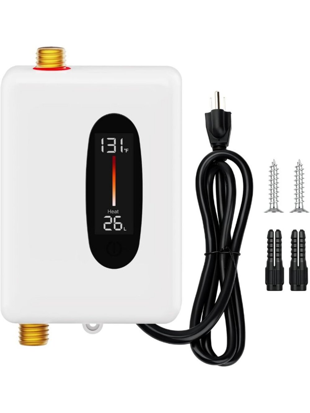 Instant Electric Tankless Water Heater 3000W - Under Sink, Digital Display